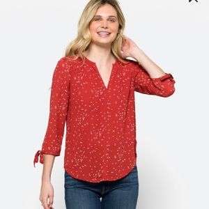 Fun2Fun Amiyah Tie Sleeve Blouse